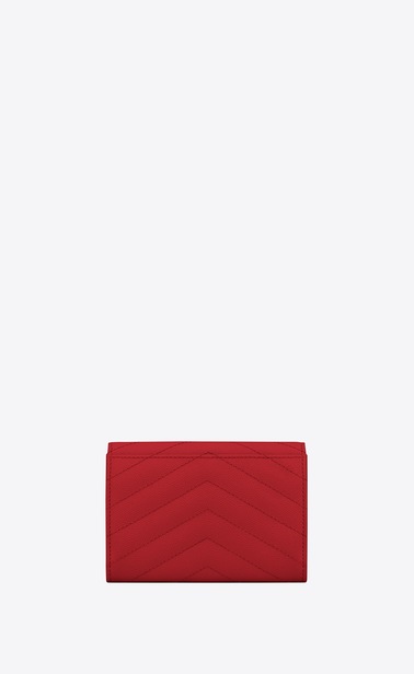 monogram small envelope wallet in grain de poudre embossed leather